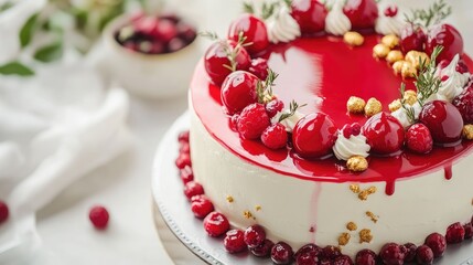 Poster - cake with cherry