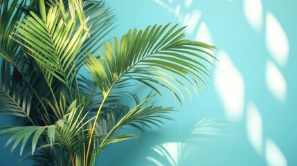 Poster - palm tree leaves