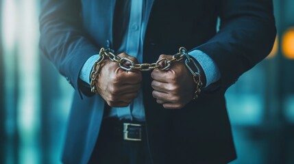 hands with handcuffs