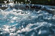 © NikoG - Backyard hot tub with bubbling water close up