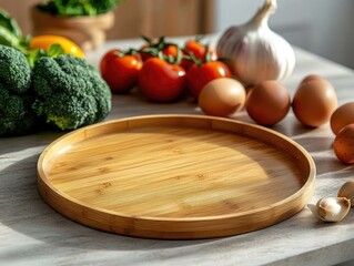 Poster - vegetables on a chopping board