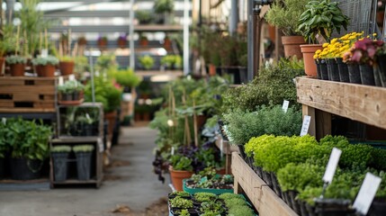 garden center with a variety of plants