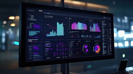 Poster - Colorful Data Visualization on Modern Screen