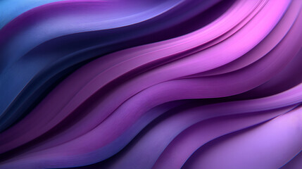Aufkleber - Colorful waves of purple fabric flowing gracefully in soft gradients and textures, creating an abstract artistic display of movement and depth