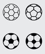 © shourav - soccer ball and football vector on white background