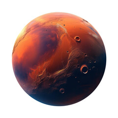 mars planet transparent png, extra large, isolated space & science graphic resource