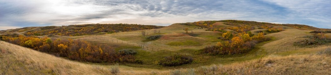 Autumn hiking on the Canadian prairie