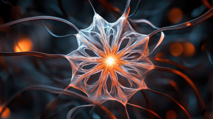 Macro view of the intricate design of a snowflake under light