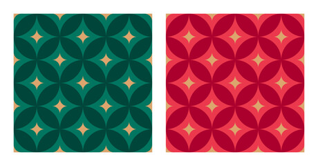 Wall Mural - luxury christmas pattern design for christmas and new year. seamless christmas pattern with star sha