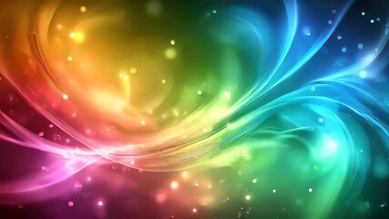 Poster - Watch as lively colors blend and swirl in captivating patterns, creating an enchanting display filled with vibrant energy and brightness