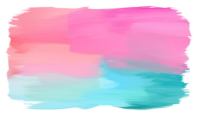 Wall Mural - PNG Flat colorful pastel paint brushstroke backgrounds rectangle white background.