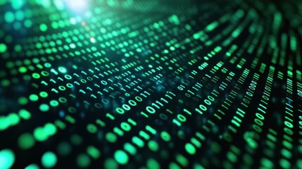 abstract digital binary code background