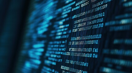 Poster - Binary Code Close-up
