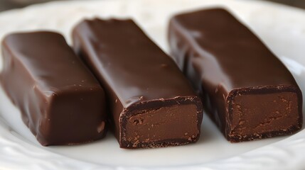 Chocolate-covered marzipan bars