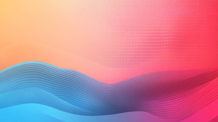 Wall Mural - Abstract background with flowing lines in pink and blue