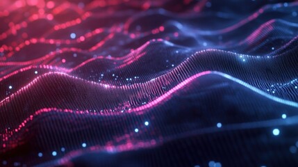 Abstract Digital Waveform