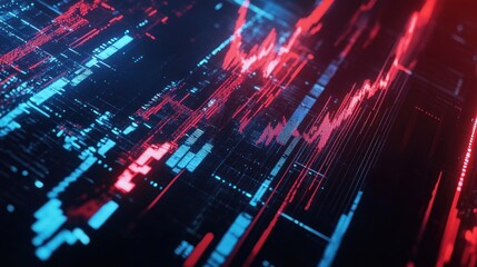 Poster - Abstract Digital Data Visualization