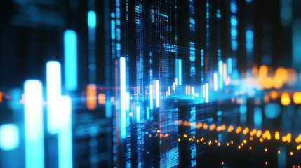 Poster - Abstract Digital Data Visualization