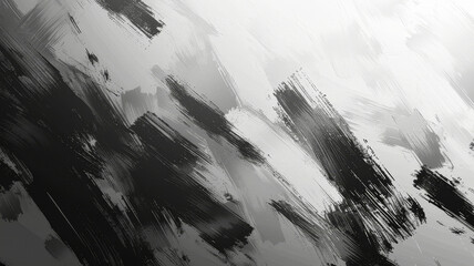 Poster - This artwork features a dynamic pattern of black and white brush strokes, blending smoothly to create a dramatic contrast. The texture adds depth, drawing the viewer's eye to the intricate details.