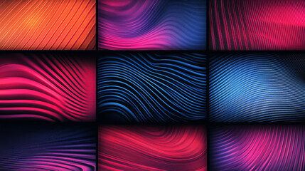 Abstract colorful wavy pattern background.