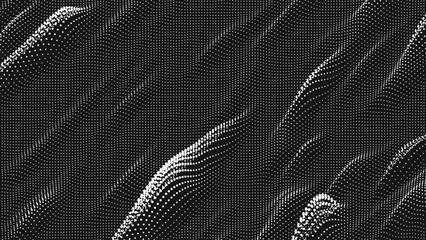 Wall Mural - point wave diagonal texture. abstract dot background. technological cyberspace background.