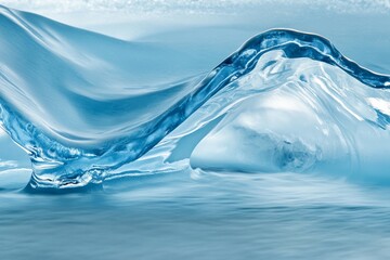 The edge of the ice at Spitsbergen, Svalbard, Norway, June 2009