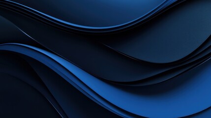 Poster - Abstract Blue Wave Pattern