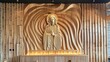 © sorin - Three dimensional representation of jesus in gold, merging iconography and mural traditions