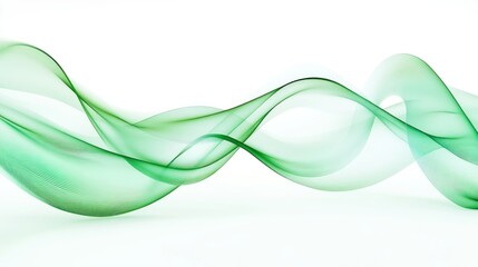 Poster - Abstract Green Waves