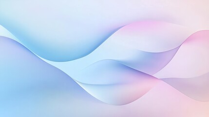 Poster - abstract wave background with pastel colors