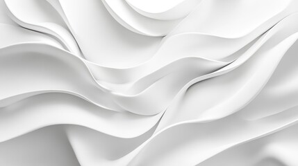 Canvas Print - Abstract White Swirling Pattern