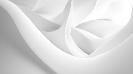 Poster - Abstract White Curved Background