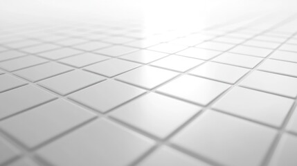 Poster - White Tiles Abstract Background