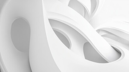 Poster - Abstract White Architecture Design