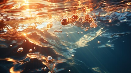 Canvas Print - Sunlight Through Water