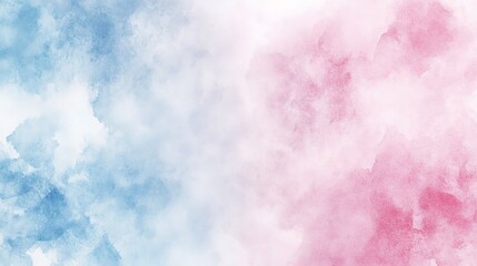 Wall Mural - Soft Blue and Pink Watercolor Background Texture