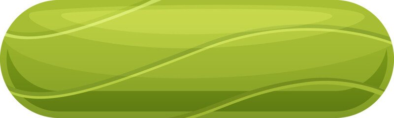 Poster - green cartoon button in material design ui style