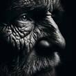 © customer solution - Close-up of old and weathered human face