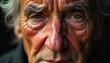 © customer solution - Close-up of old and weathered human face