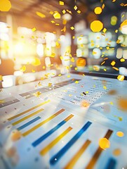 Poster - Vibrant Data Analysis with Colorful Confetti Effect