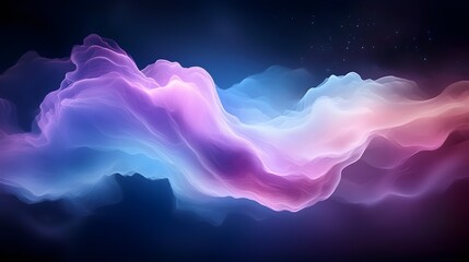 Poster - Dynamic Abstract Energy - Dark Shadows and Glowing Highlights Create Otherworldly Emotions with Vibrant Accents and Swirling Forms in a Captivating Composition