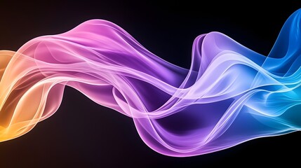 Poster - Enigmatic Energy - Dark Shadows and Glowing Highlights Create Distorted Forms with Contrasting Emotions in an Otherworldly Ambiance