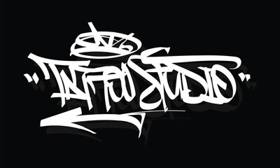 Sticker - TATTOO STUDIO graffiti tag style design