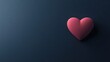 © McClerish - A Single Pink Heart on a Dark Blue Background