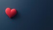 © McClerish - Red Heart Shape on a Dark Blue Background