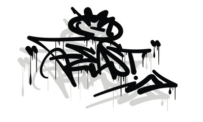 Sticker - FEAST graffiti tag style design