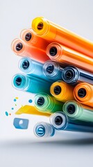 Canvas Print - Colorful Rolls of Film.