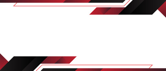 Wall Mural - modern abstract background featuring red and black geometric shapes with a clean, minimalist design.