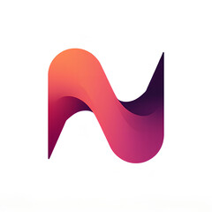 Fototapete - modern logo embodies the shape of the capital letter N