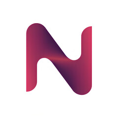 Fototapete - modern logo embodies the shape of the capital letter N